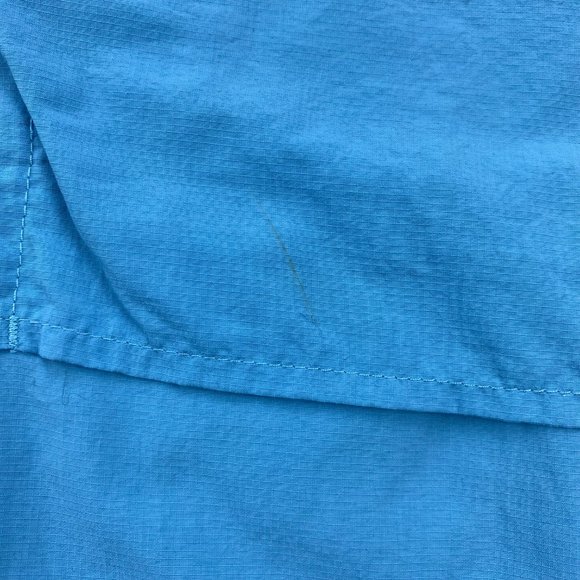 Eddie Bauer Sport Shirt Men Large L Blue Button Up Outdoor Breathable Mesh Hike - Picture 8 of 12